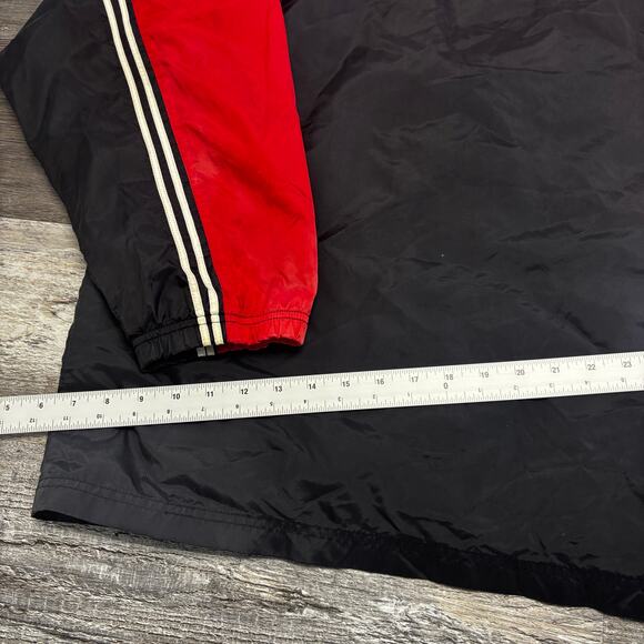 Vintage Detroit Red Wings NHL Logo 7 Black Red Mens XL Windbreaker Hockey Jacket - Picture 10 of 11